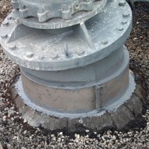 Płyta zespojona z użyciem materiału Belzona 1161 (Super UW-Metal)