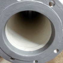 Układ wydechowy zabezpieczony materiałem Belzona 1381 oraz Belzona 1391T zastosowanym na końcówkach i powierzchniach przylgowych kołnierzy