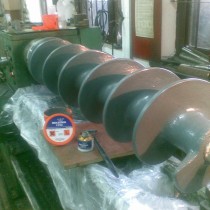 Dwie powłoki z materiału Belzona 1392 (Ceramic HT2) zastosowane na przenośniku ślimakowym