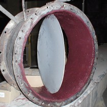 Zawór zabezpieczony materiałem Belzona 1811 (Ceramic Carbide) 