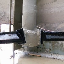 Łopata naprawiona i pokryta powłoką Belzona 2131 (D&A Fluid Elastomer)