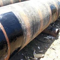 Wąż pływający naprawiony z użyciem materiału Belzona 2131 (D&A Fluid Elastomer)