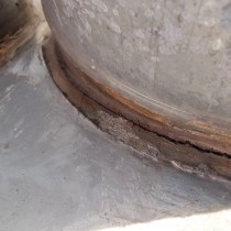 Uszkodzone połączenie wyposażenia HVAC