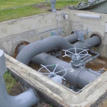 Zakończona aplikacja powłoki Belzona 5851 (HA-Barrier) na wszystkich odkrytych częściach metalowych