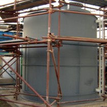 Zbiornik trwale zabezpieczony przed korozją powłoką Belzona 6111 (Liquid Anode)