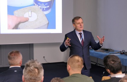 Seminarium Belse, polimery, elastomery, żywica epoksydowa, naprawa betonu